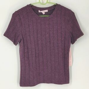 Grave Fame Teen Spirit Purple Short Sleeve Top Various Sizes